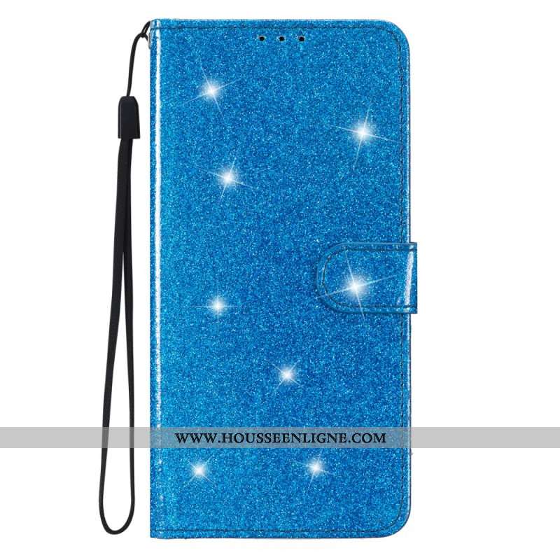 Housse Samsung Galaxy A15 5G Paillettes à Lanière