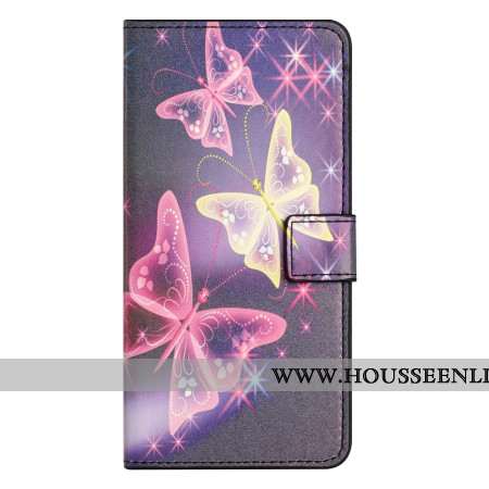 Housse Samsung Galaxy A15 5G Papillons Scintillants