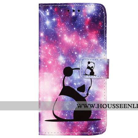 Housse Samsung Galaxy A15 Bébé Panda à Lanière