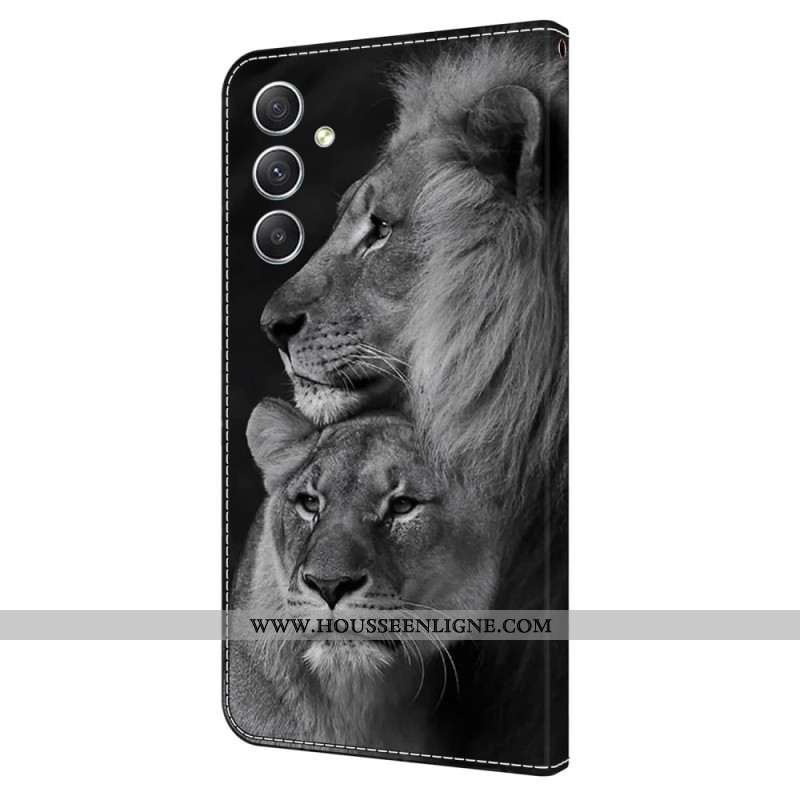 Housse Samsung Galaxy A15 Couple de Lions