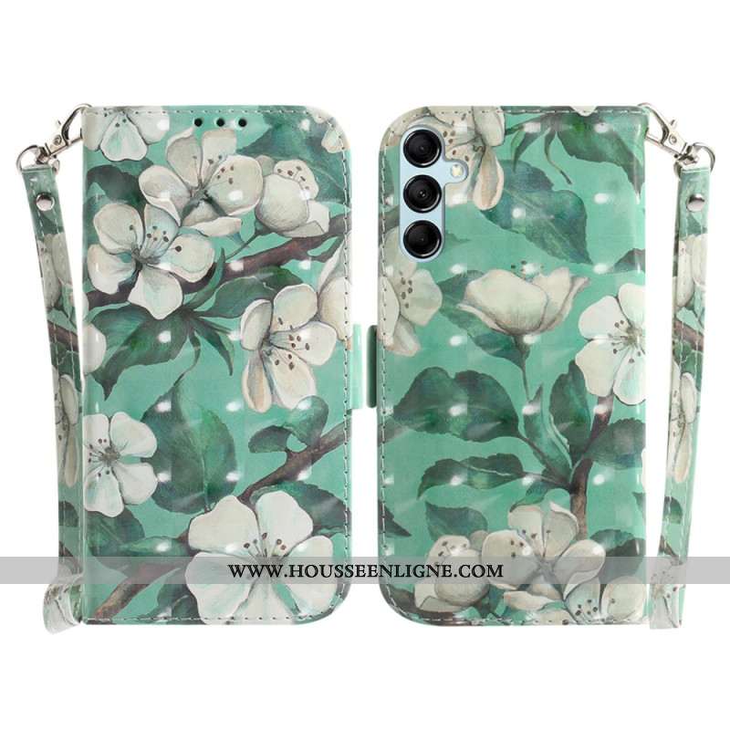 Housse Samsung Galaxy A15 Fleurs Aquarelles