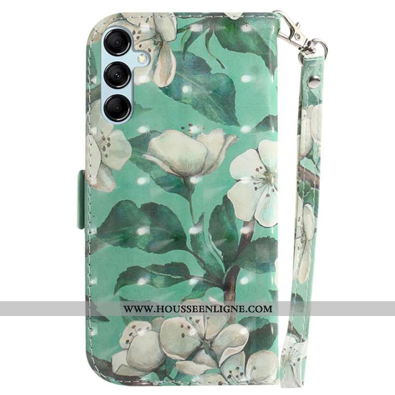 Housse Samsung Galaxy A15 Fleurs Aquarelles