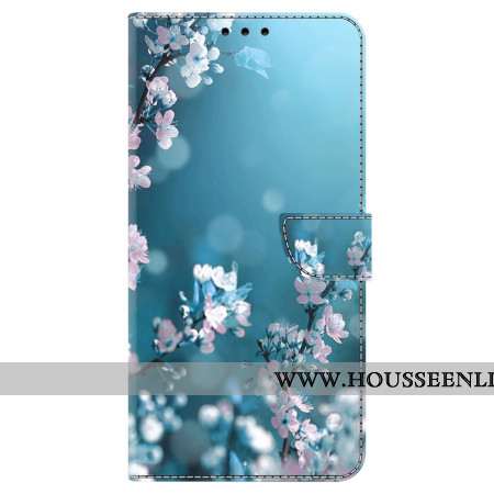 Housse Samsung Galaxy A15 Fleurs Blanches