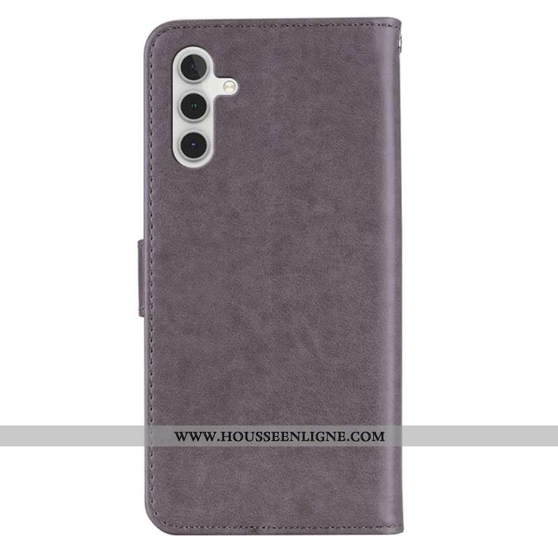 Housse Samsung Galaxy A15 Hibou Mandala et Breloque