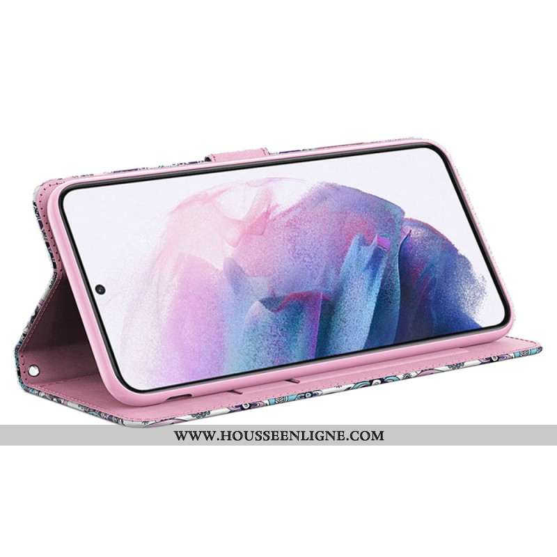 Housse Samsung Galaxy A15 Impatiens à Lanière