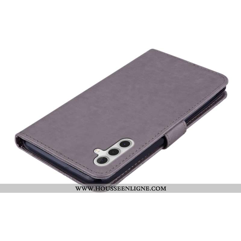 Housse Samsung Galaxy A15 Motif de Hibou à Lanière