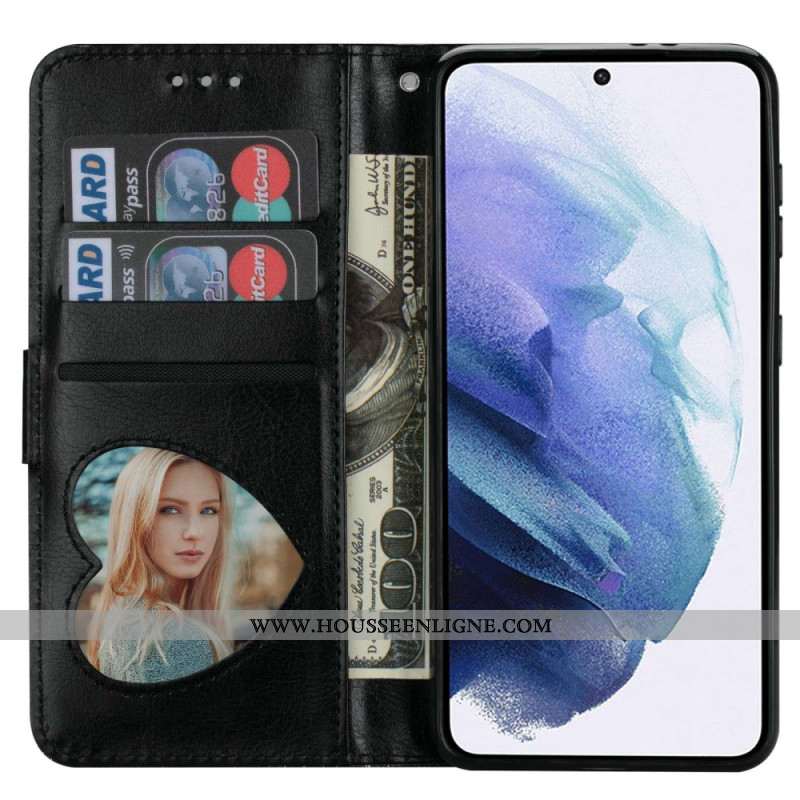 Housse Samsung Galaxy A15 Paillettes Porte-Monnaie Frontal