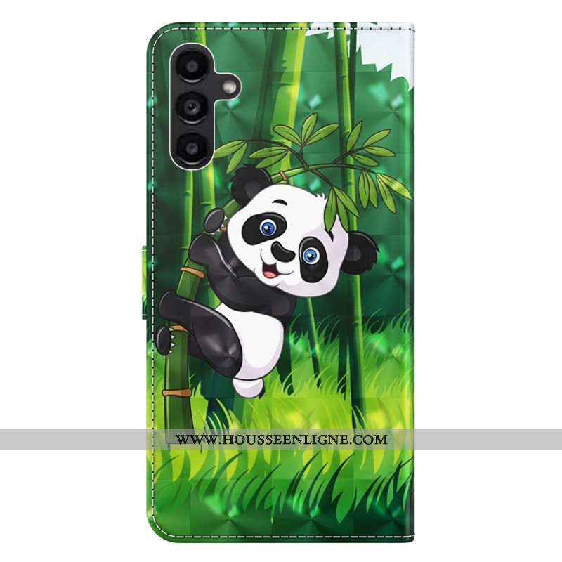 Housse Samsung Galaxy A15 Panda Bambou à Lanière