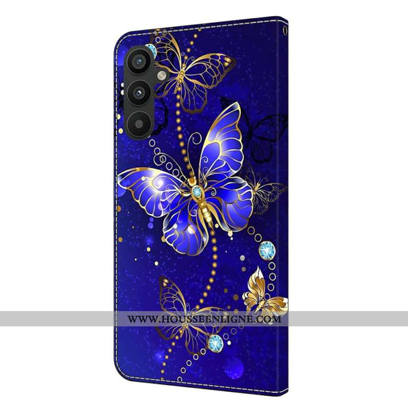 Housse Samsung Galaxy A15 Papillon Diamant