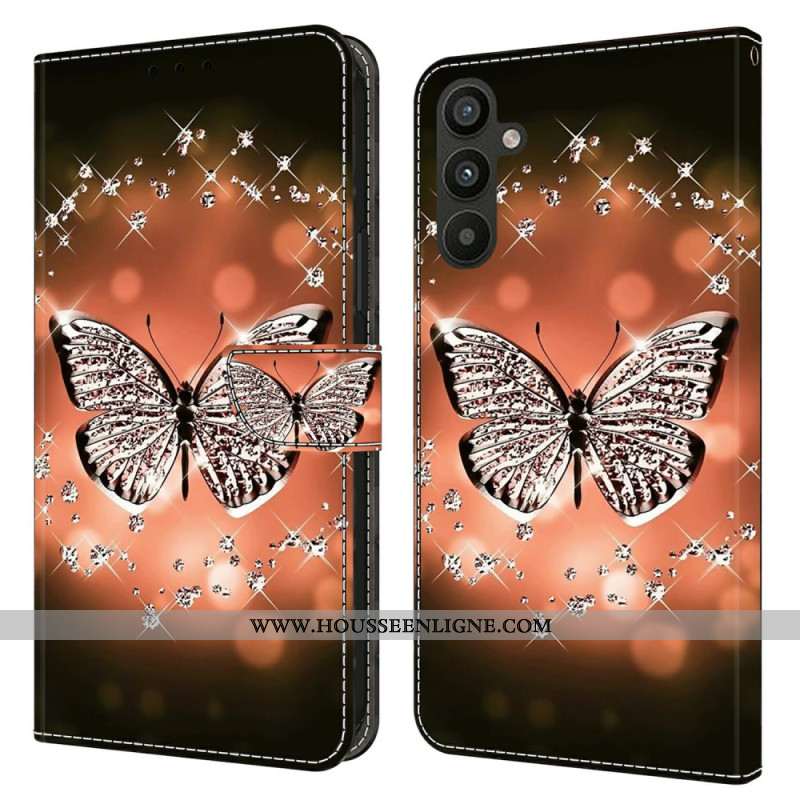 Housse Samsung Galaxy A15 Papillon de Cristal