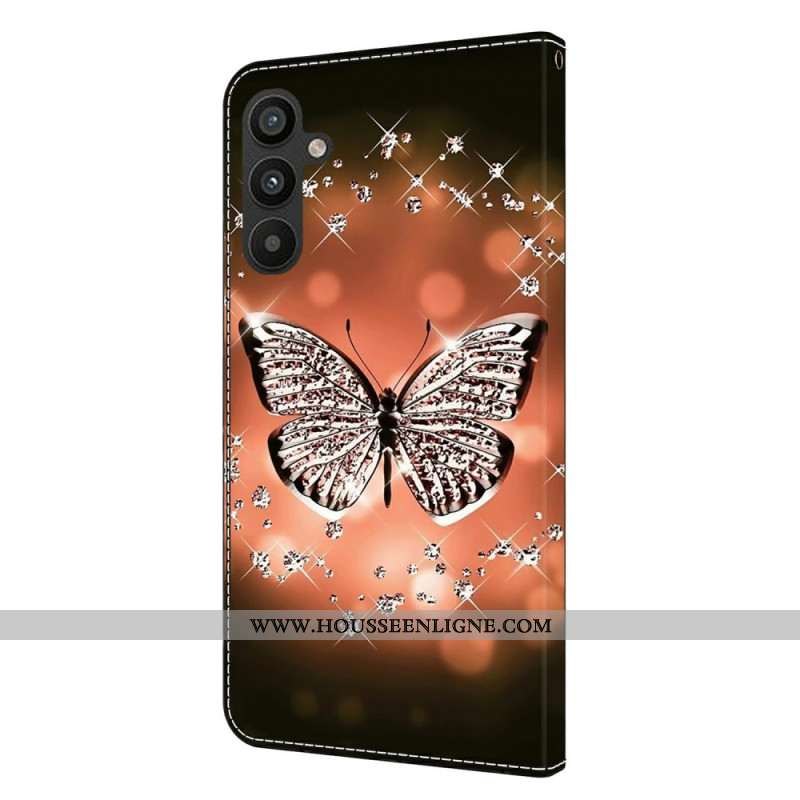 Housse Samsung Galaxy A15 Papillon de Cristal