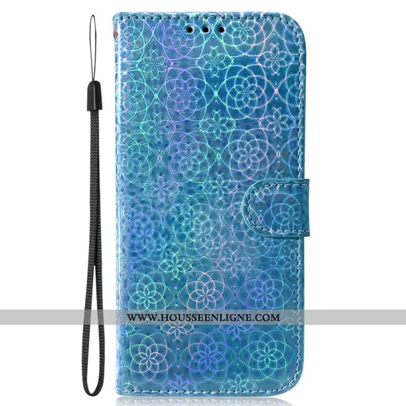 Housse Samsung Galaxy A15 Style Disco à Lanière