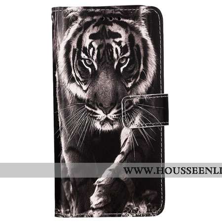 Housse Samsung Galaxy A15 Tigre à Lanière