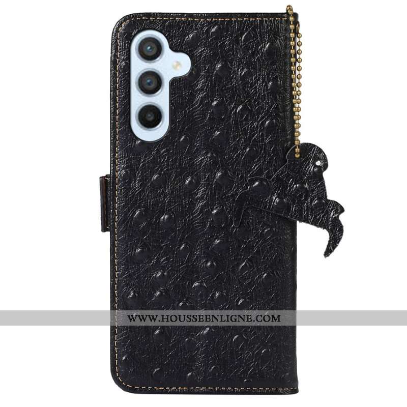 Housse Samsung Galaxy A16 4G / 5G Cuir Texture Autruche