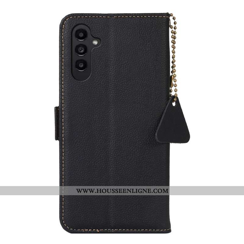 Housse Samsung Galaxy A16 4G / 5G Cuir Véritable Protection RFID