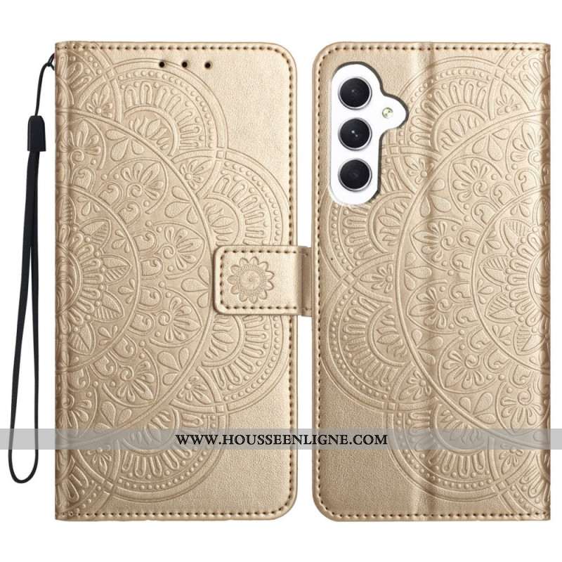 Housse Samsung Galaxy A16 4G / 5G Design Mandala avec Lanière