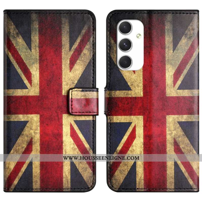 Housse Samsung Galaxy A16 4G / 5G Drapeau Anglais Vintage