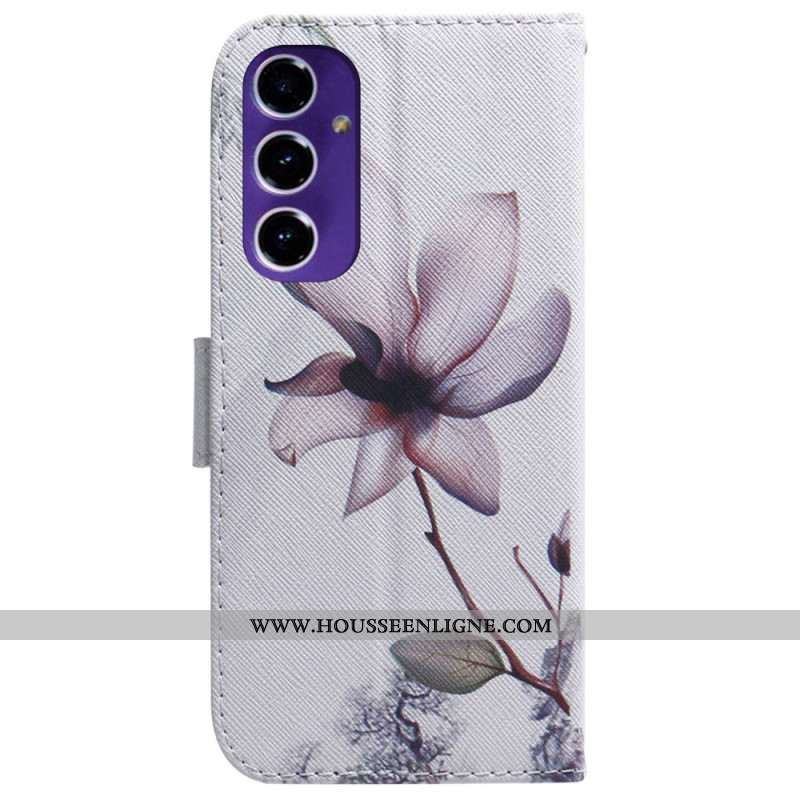 Housse Samsung Galaxy A16 4G / 5G Fleur Rose