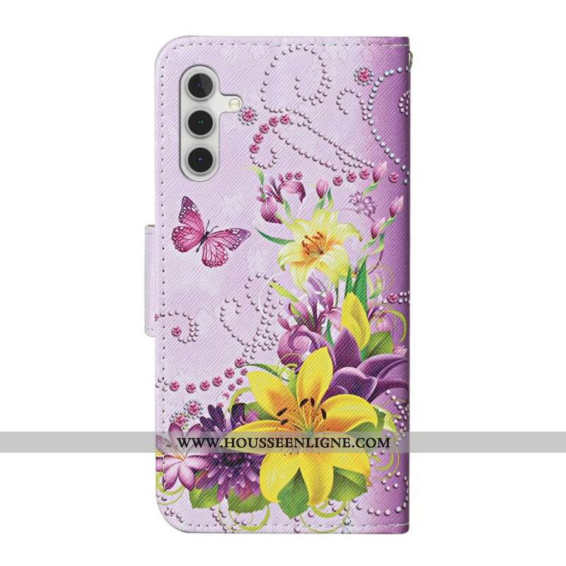 Housse Samsung Galaxy A16 4G / 5G Fleurs Jaunes