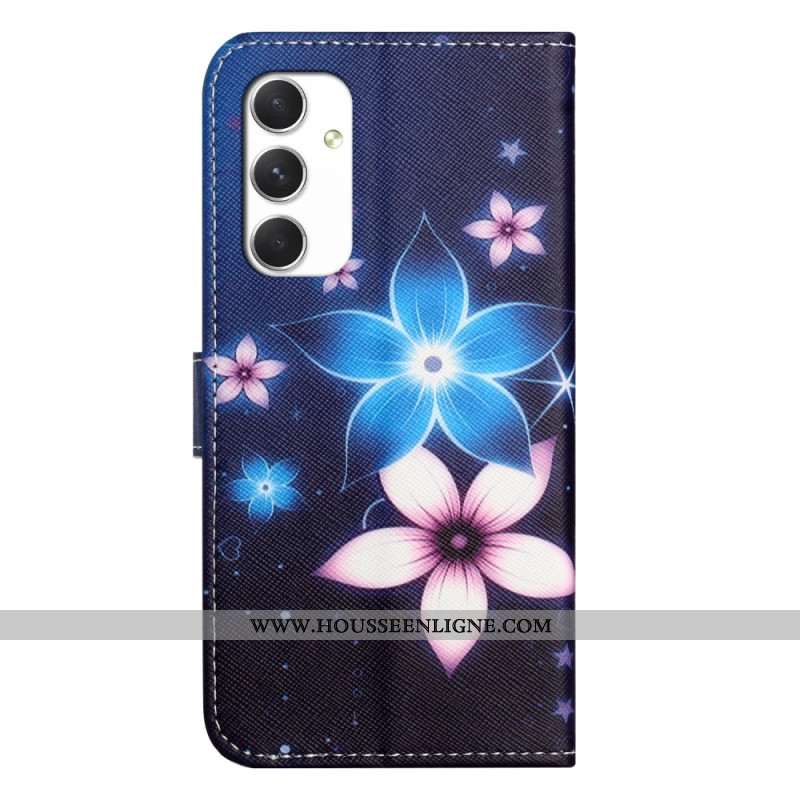 Housse Samsung Galaxy A16 4G / 5G Fleurs Lunaires