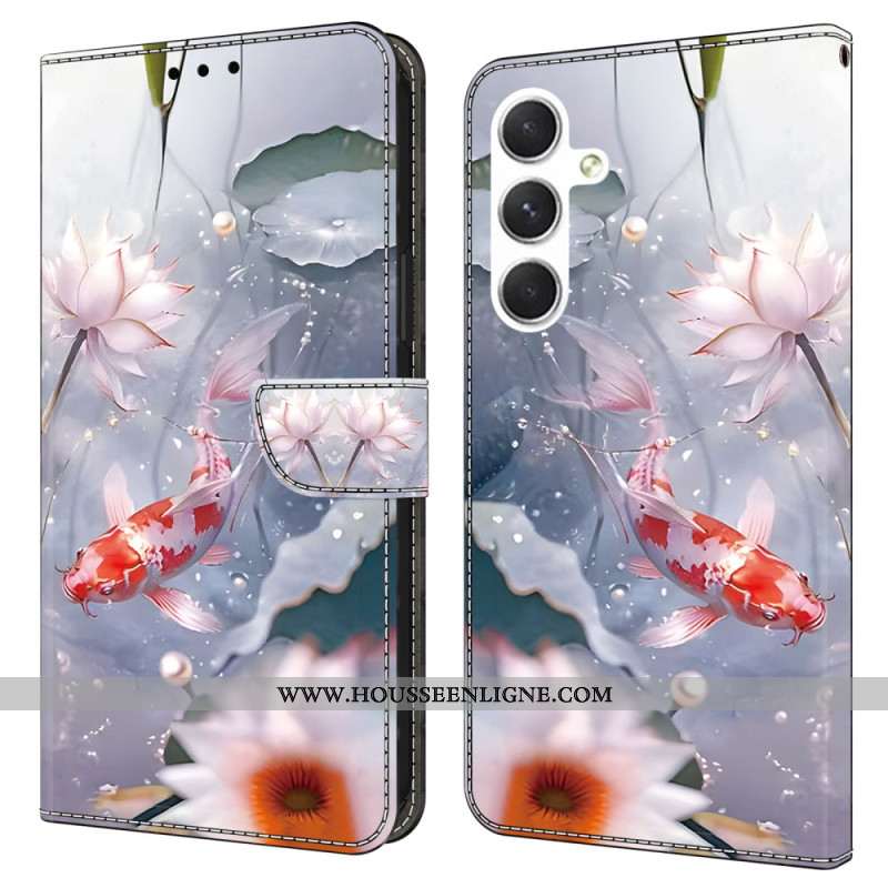 Housse Samsung Galaxy A16 4G / 5G Fleurs et Poisson