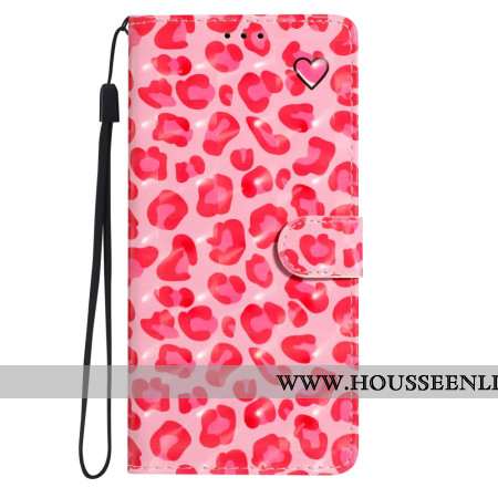 Housse Samsung Galaxy A16 4G / 5G Léopard Rose