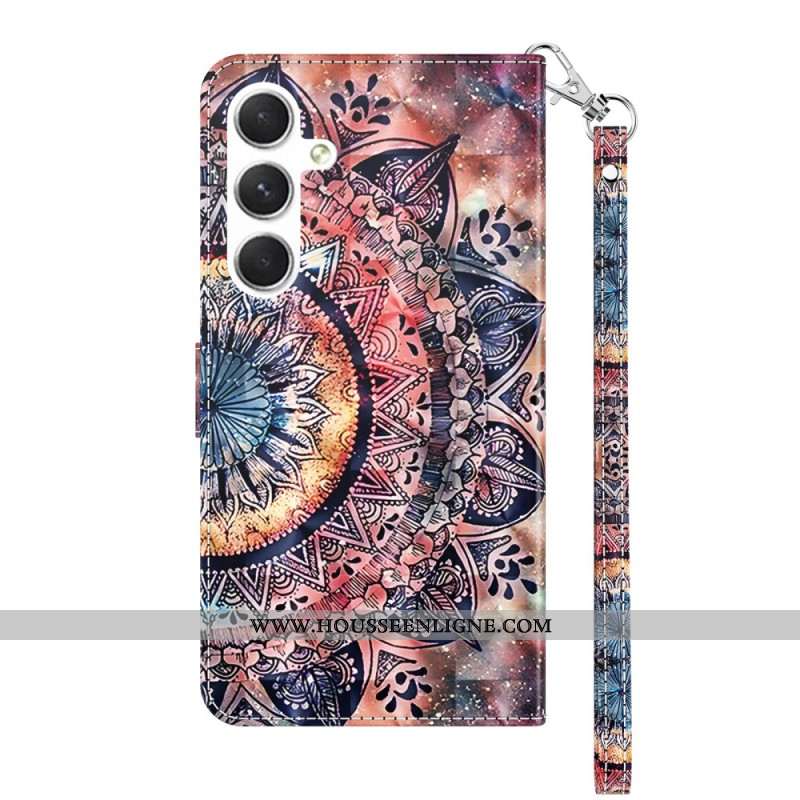 Housse Samsung Galaxy A16 4G / 5G Mandala Coloré à Lanière