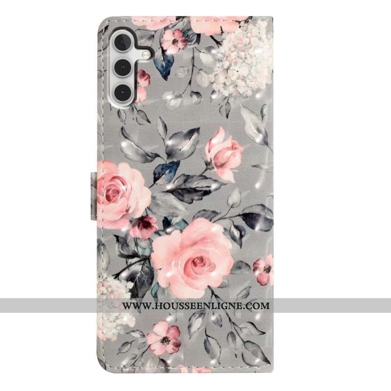 Housse Samsung Galaxy A16 4G / 5G Motif Fleurs Roses