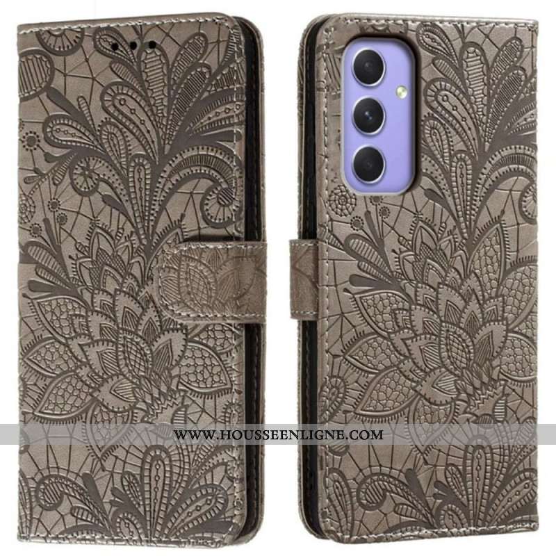 Housse Samsung Galaxy A16 4G / 5G Motif Floral et Lanière