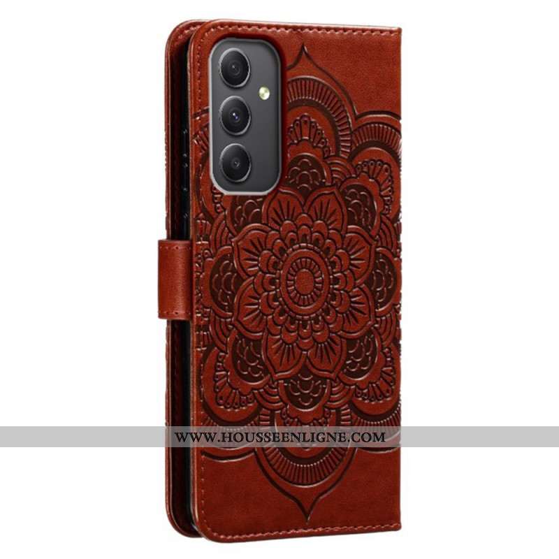 Housse Samsung Galaxy A16 4G / 5G Motif Mandala à Lanière