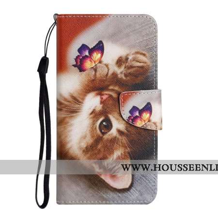 Housse Samsung Galaxy A16 4G / 5G Motif Papillon et Chat