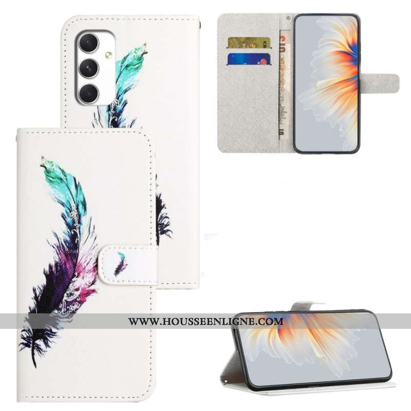 Housse Samsung Galaxy A16 4G / 5G Motif Plume