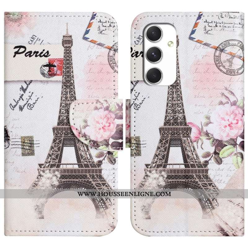 Housse Samsung Galaxy A16 4G / 5G Tour Eiffel Vintage