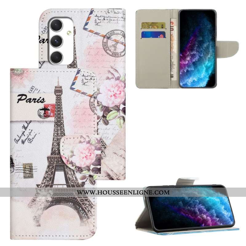 Housse Samsung Galaxy A16 4G / 5G Tour Eiffel Vintage