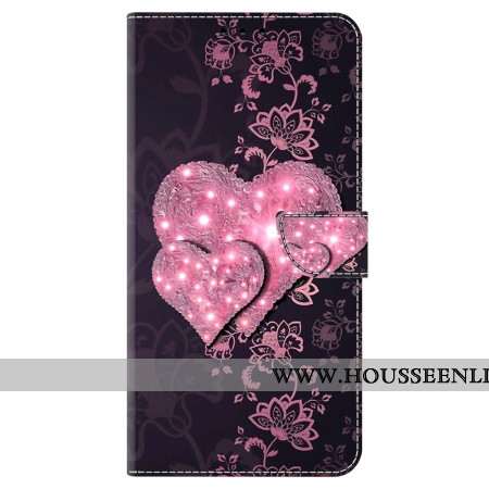 Housse Samsung Galaxy A55 5G Coeurs de Dentelle