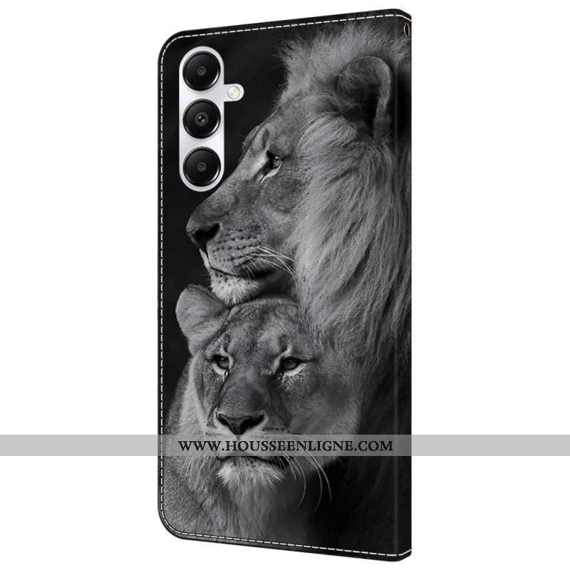 Housse Samsung Galaxy A55 5G Couple de lions