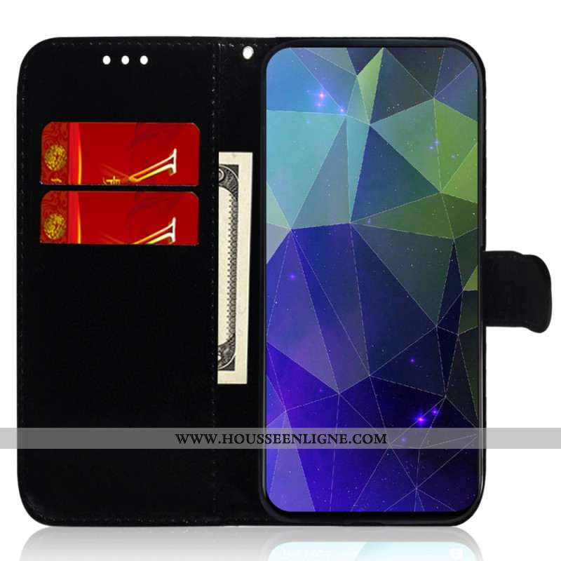 Housse Samsung Galaxy A55 5G Effet Miroir et Lanière