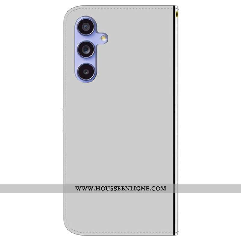 Housse Samsung Galaxy A55 5G Effet Miroir et Lanière