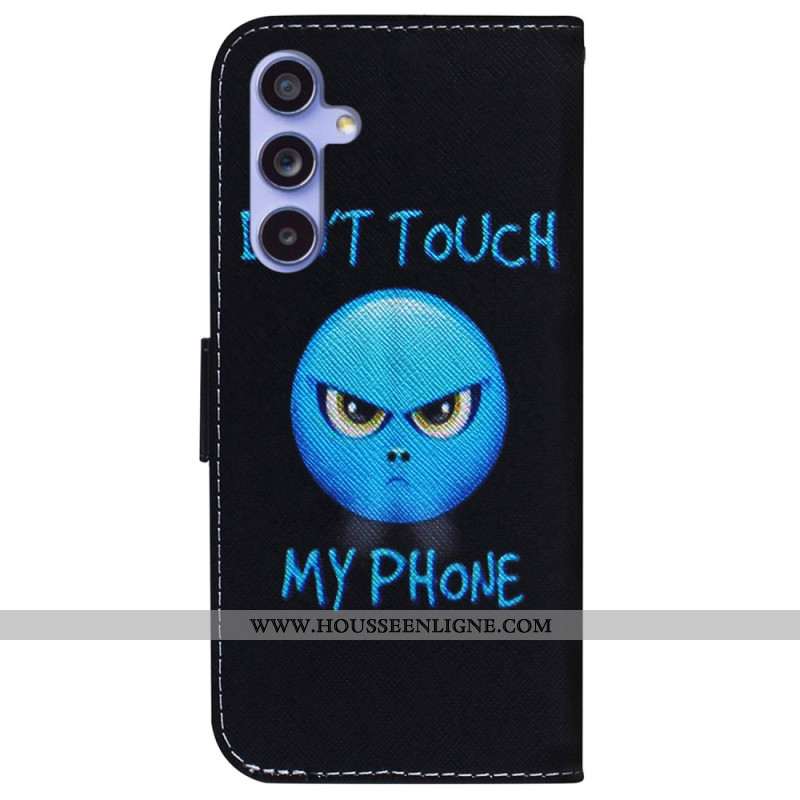 Housse Samsung Galaxy A55 5G Emoji Phone Don't Touch my Phone