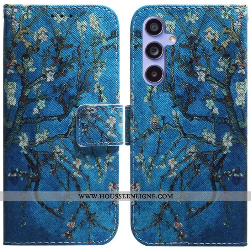 Housse Samsung Galaxy A55 5G Fleurs d'Abricot