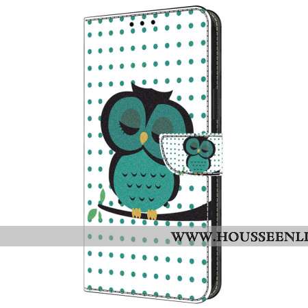 Housse Samsung Galaxy A55 5G Hibou Endormi