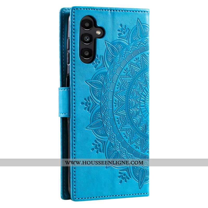 Housse Samsung Galaxy A55 5G Mandala Soleil à Lanière