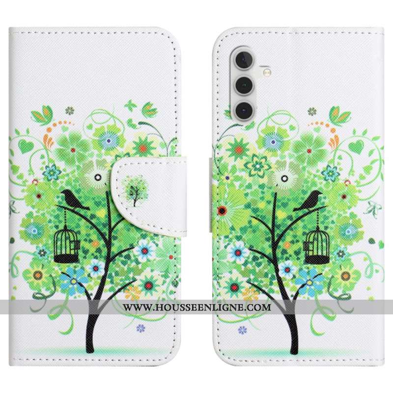 Housse Samsung Galaxy A55 5G Motif Arbre Vert