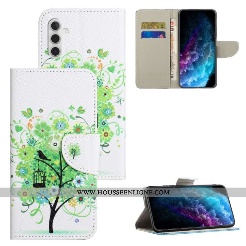 Housse Samsung Galaxy A55 5G Motif Arbre Vert