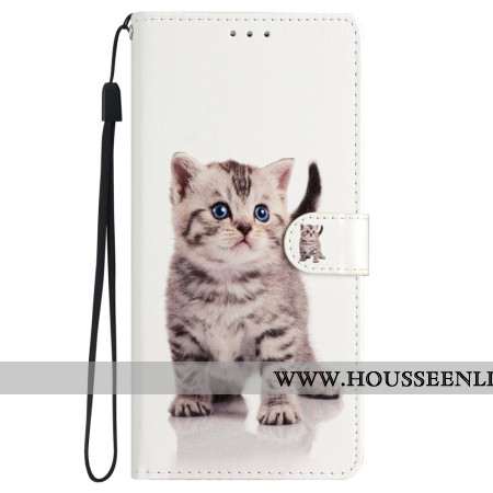 Housse Samsung Galaxy S24 5G Chat Mignon à Lanière