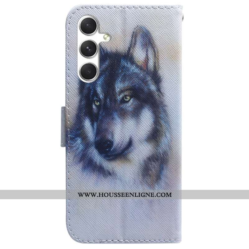 Housse Samsung Galaxy S24 5G Chien Aquarelle