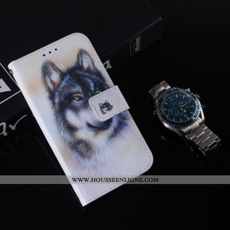 Housse Samsung Galaxy S24 5G Chien Aquarelle