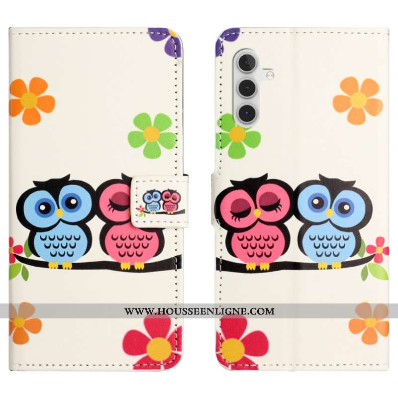 Housse Samsung Galaxy S24 5G Couple de Hiboux