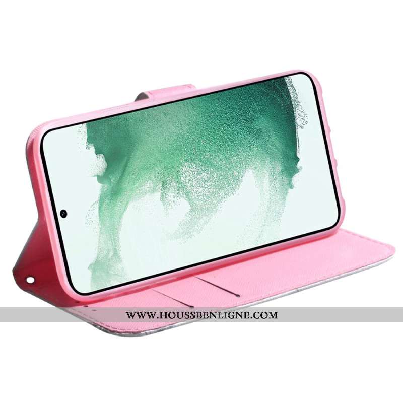 Housse Samsung Galaxy S24 5G Fleur Rose