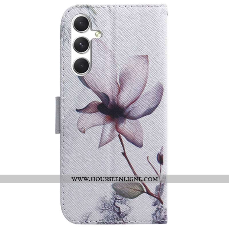 Housse Samsung Galaxy S24 5G Fleur Rose